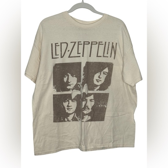 Led Zeppelin Cream Graphic Band Tee T-shirt Unisex L 1X - Picture 3 of 6
